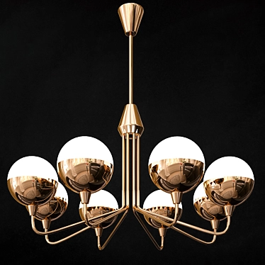 Elegant Tiered Chandelier 3D model image 1 