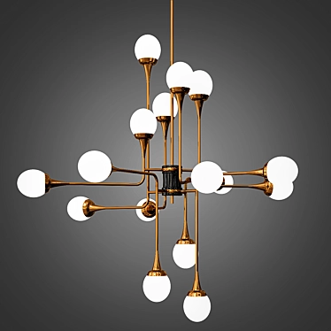 Twelve Globe Stilnovo Lamp 3D model image 1 