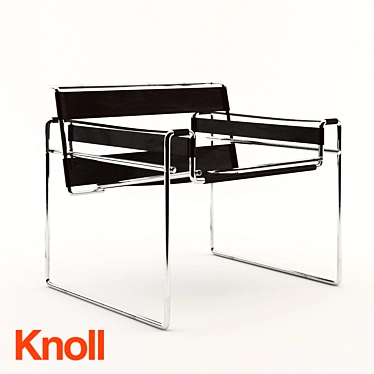 Sleek Knoll Wassily Chair: Iconic Comfort 3D model image 1 