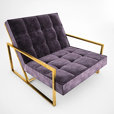 Liang & Eimil Nova Occasional Chair Night Gray Velvet - Brass