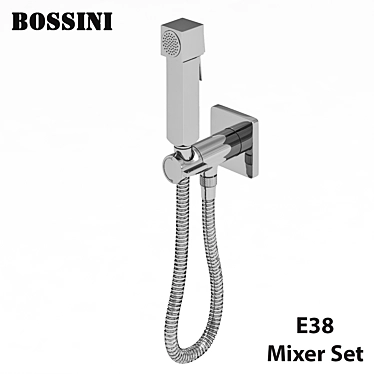 Bossini CUBE Brass Mixer: Elegant Hygiene Shower 3D model image 1 