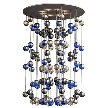 Bubble Bliss Chandelier 3D model image 1 