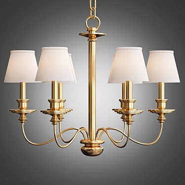 Elegant Illumination: Visual Comfort Chandelier 3D model image 1 