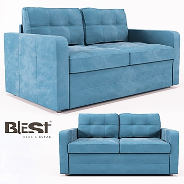 Blest™ DL15 Indy Sofa: Ultimate Comfort & Style 3D model image 1 