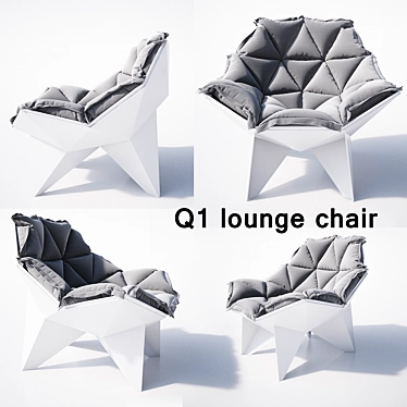 Elevate Your Relaxation: Q1 Lounge Chair 3D model image 1 