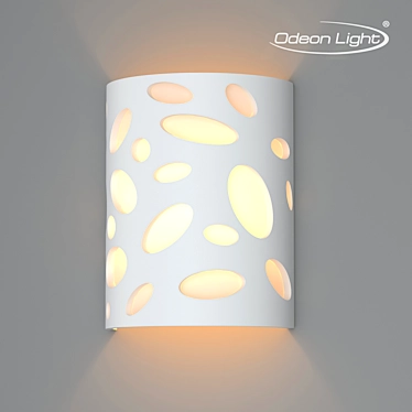 Elegant GIPS Wall Lamp 3D model image 1 