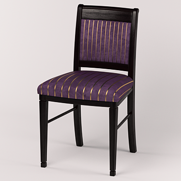 Elegant Cherry Chair with Customizable Upholstery 3D model image 1 