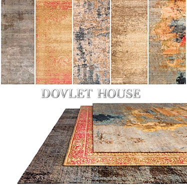 Luxurious Carpets by DOVLET HOUSE (Part 185) 3D model image 1 