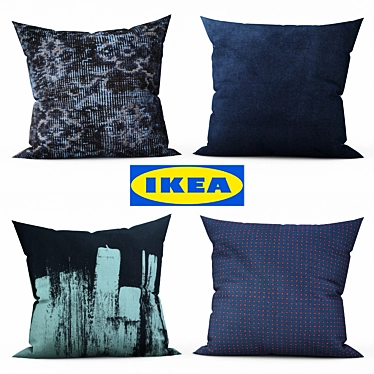 IKEA Foxglove Decorative Pillows Set 3D model image 1 