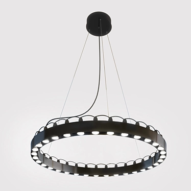 Modern Brilliant Pendant Light - 33 Lamps 3D model image 1 
