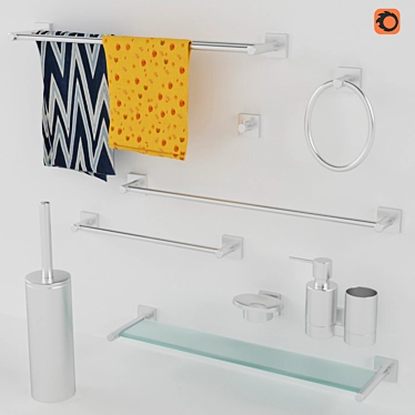Spirella Nyo Bathroom Accessories 3D model image 1 