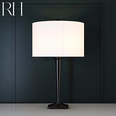 Modern Parisian Glamour: Ritz Table Lamp 3D model image 1 