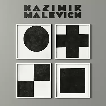 Title: Kazimir Malevich Art Collection 3D model image 1 