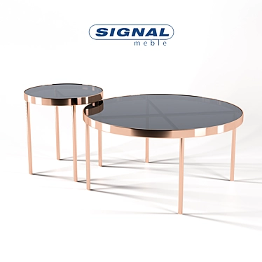 Elegant Gina Coffee Table by Signal 3D model image 1 