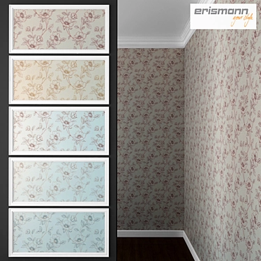 Altea-1 Ornamental Wallpapers: German-made, Vinyl on Non-woven Base 3D model image 1 