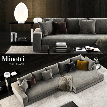 Contemporary Minotti Furniture Collection 3D model image 1 