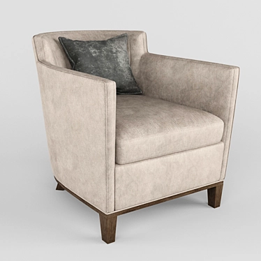 Comfortable ENO Lounge Chair 3D model image 1 