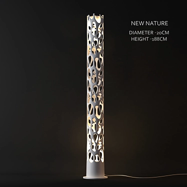 Elegant Nature Sculpture 3D model image 1 