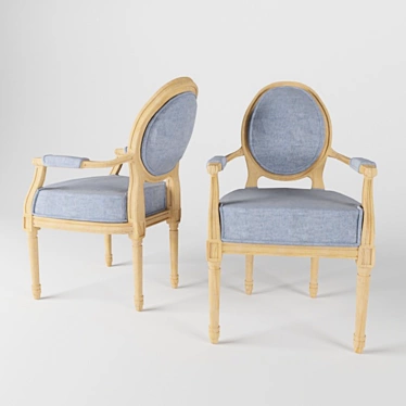 Vintage-Era Classic Chair 3D model image 1 