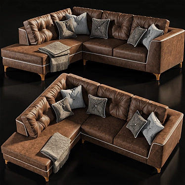 LeComfort Steven: Stylish and Comfortable Sofa 3D model image 1 