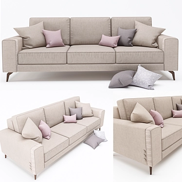 Luxurious Spencer LeComfort Sofa 3D model image 1 