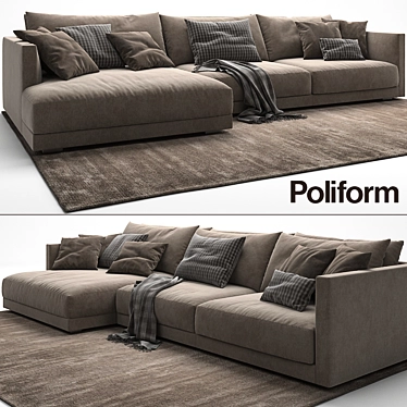 Poliform Bristol Sofa 3D model image 1 