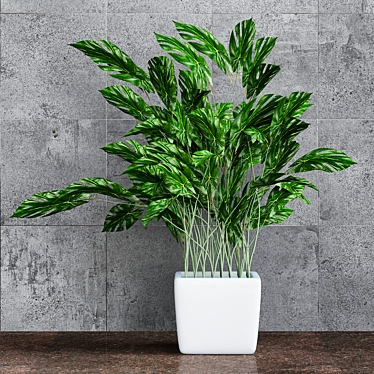 Exquisite Monstera Flowers: Vibrant & Refreshing 3D model image 1 