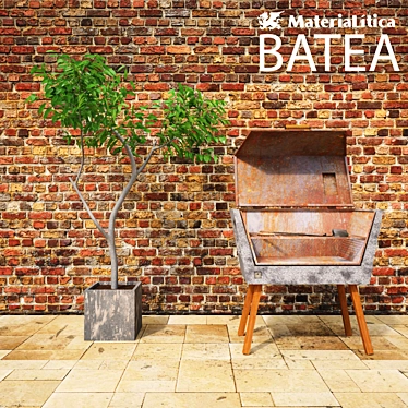 Poly Materialitica Batea: BBQ Essential 3D model image 1 