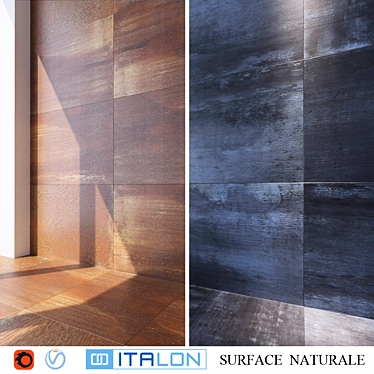 ITALON Surface Naturale - Steel & Corten Tiles 3D model image 1 
