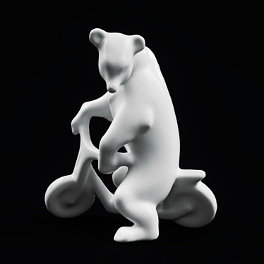 3D Bear Scooter Model 3D model image 1 