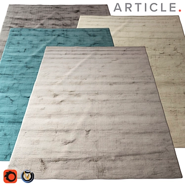 Crush Collection: 2400х3000 Carpet (4 Colors) 3D model image 1 
