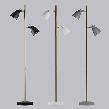 New York Floor Lamp - Sleek and Stylish 3D model image 1 