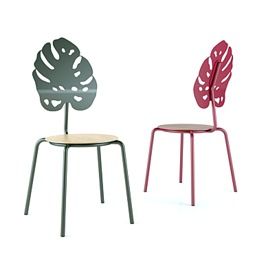 Monstera Delight Chair 3D model image 1 