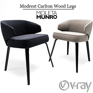 Luxury Modrest Carlton Armchair 3D model image 1 