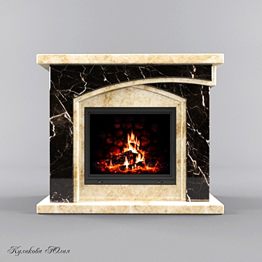  Artisanal Fireplace 3D model image 1 