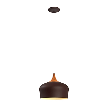 Modern Steel Brown Suspension Light 3D model image 1 