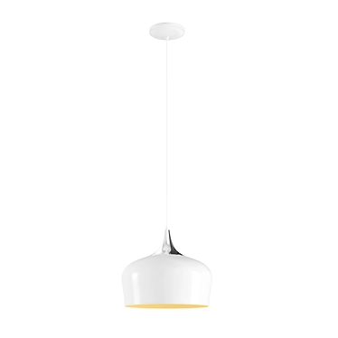 Modern Steel Pendant Light 3D model image 1 