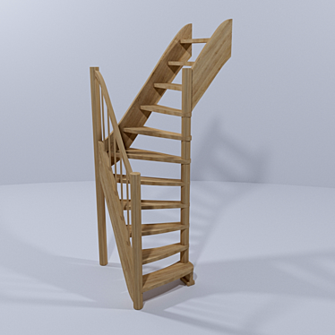 Versatile 90° Rotatable Ladder 3D model image 1 