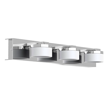 ROMENDO LED Sconce: Sleek Steel and Chrome Design 3D model image 1 