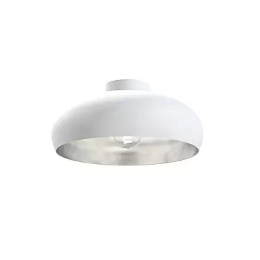 Elegant White Mogano Ceiling Lamp 3D model image 1 