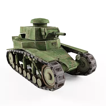 Soviet Toon Tank: MC-1 Powerhouse 3D model image 1 