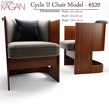 Retro Cycle Chair: 1965 Design 3D model image 1 