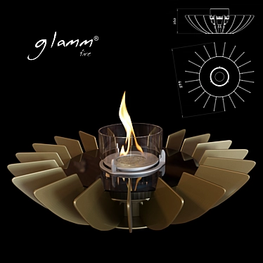 Cosmo Tabletop: The Cozy Desk Fireplace 3D model image 1 