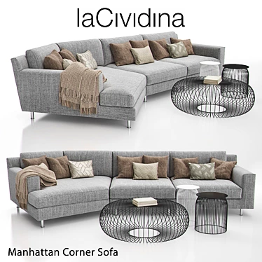 La Cidivina Manhattan L-Shape Sofa 3D model image 1 