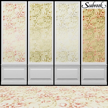 Seabrook Elysium-5: Elegant Wallpaper for Luxurious Interiors 3D model image 1 