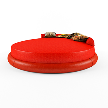 Round-Edge Sofa 3D model image 1 