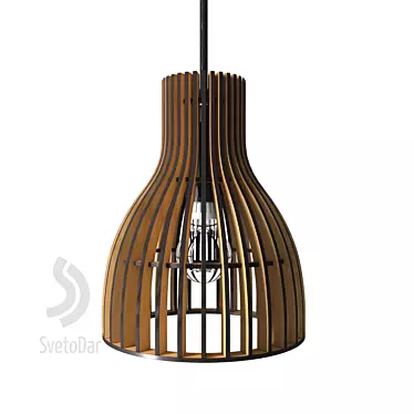 Elegant Selena Ethnic Chandelier 3D model image 1 