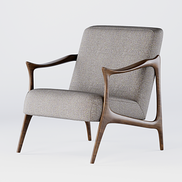 Sleek and Stylish Cervo Chair 3D model image 1 