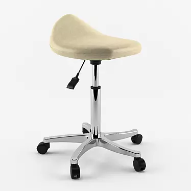 Sleek Chair-Saddle for Salons 3D model image 1 