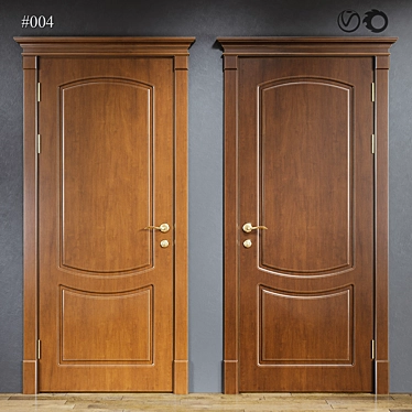 004 Interchangeable Door Set 3D model image 1 